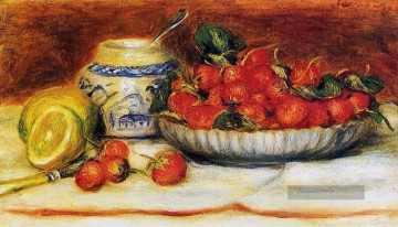  Erdbeeren Kunst - Erdbeeren Pierre Auguste Renoir Stillleben